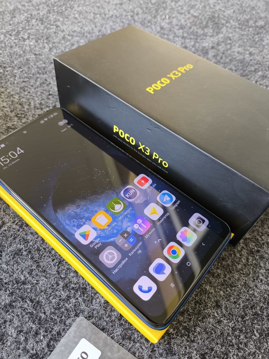 Poco X3 Pro 8/256 Синий, в хорошем состоянии, в полном комплекте.