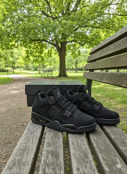 Adidasi Jordan 4 Retro Black Cat - Full Box - Premium
