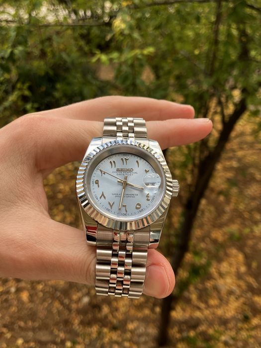 Seiko Mod Arabic Dial NH35 Jubilee Автомат Самонавиващ