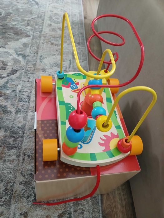 My rolling bead maze pull car