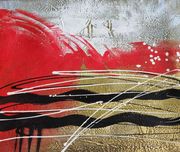 Tablou pictat in ulei manual pe panza de in, 60x50cm finit, din Suedia