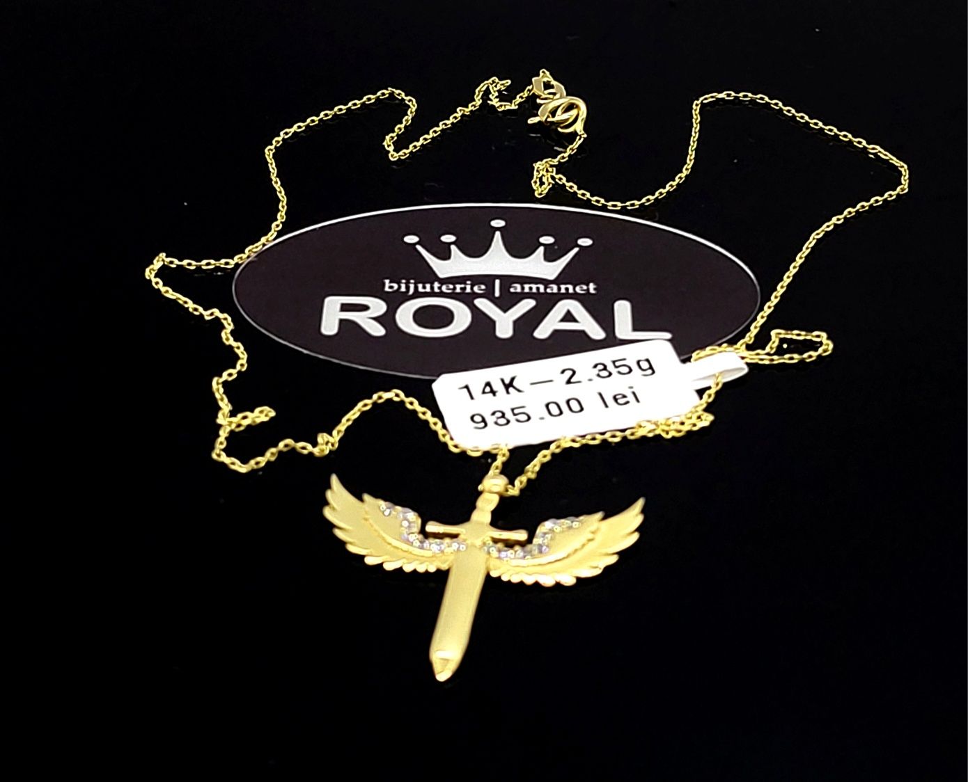 Bijuteria Royal lant din aur 14k 2.35 gr