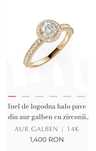 Vând inel de logodnă Teilor  aur 14K – elegant și deosebit