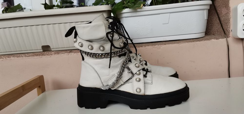 Боти Zara Естествена кожа 37. 5н.