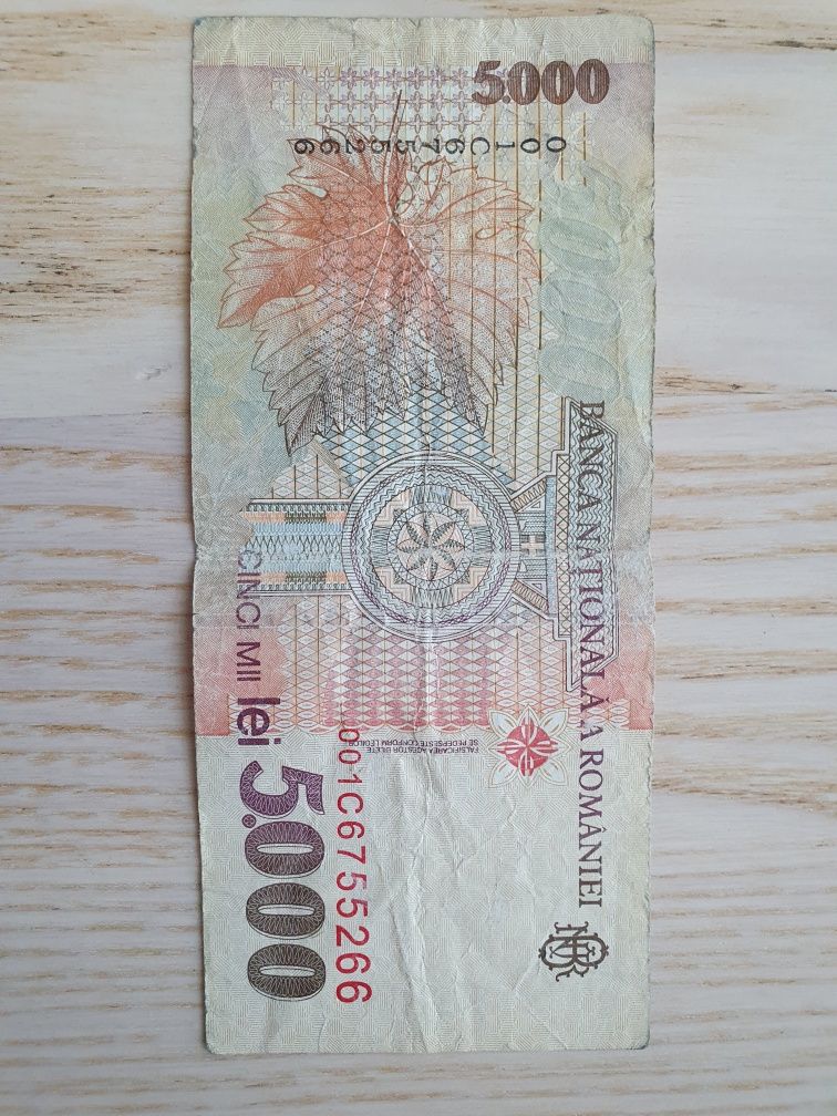 Bancnota 5000 lei, 1998