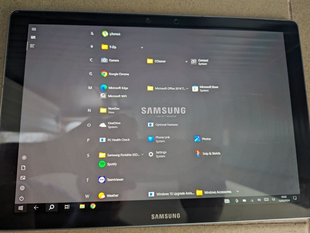 Samsung Galaxy TabPro S, W700, 12", 128GB, 4 GB RAM, Wifi, Negru