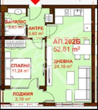 Двустаен апартамент в Сарафово 675 - 23361
