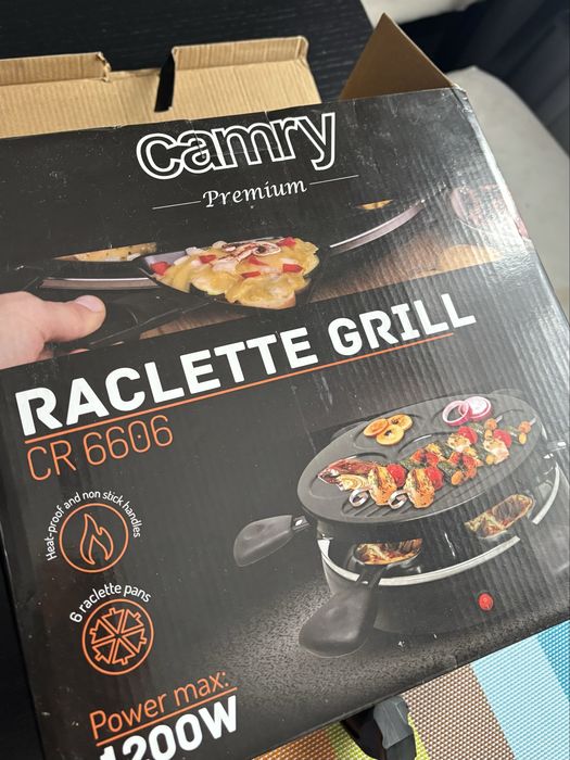 Grill raclette 6 palete 1200w