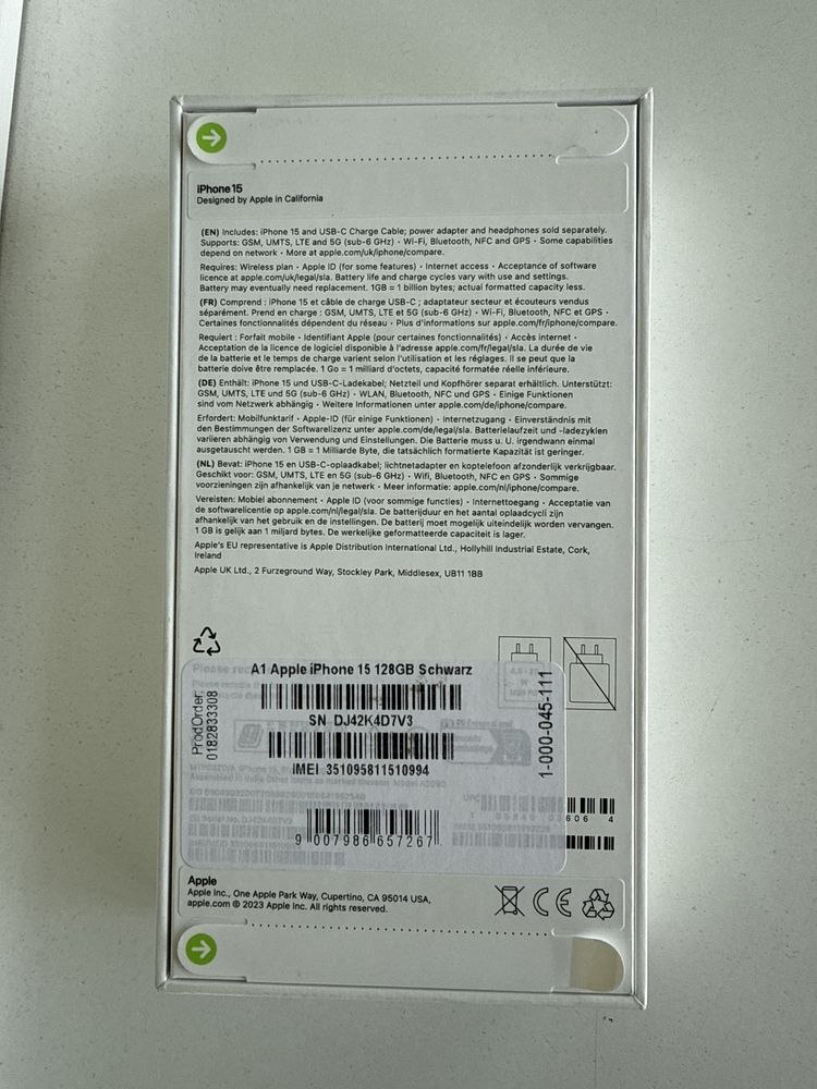 Iphone 15 128Gb Нов!!!