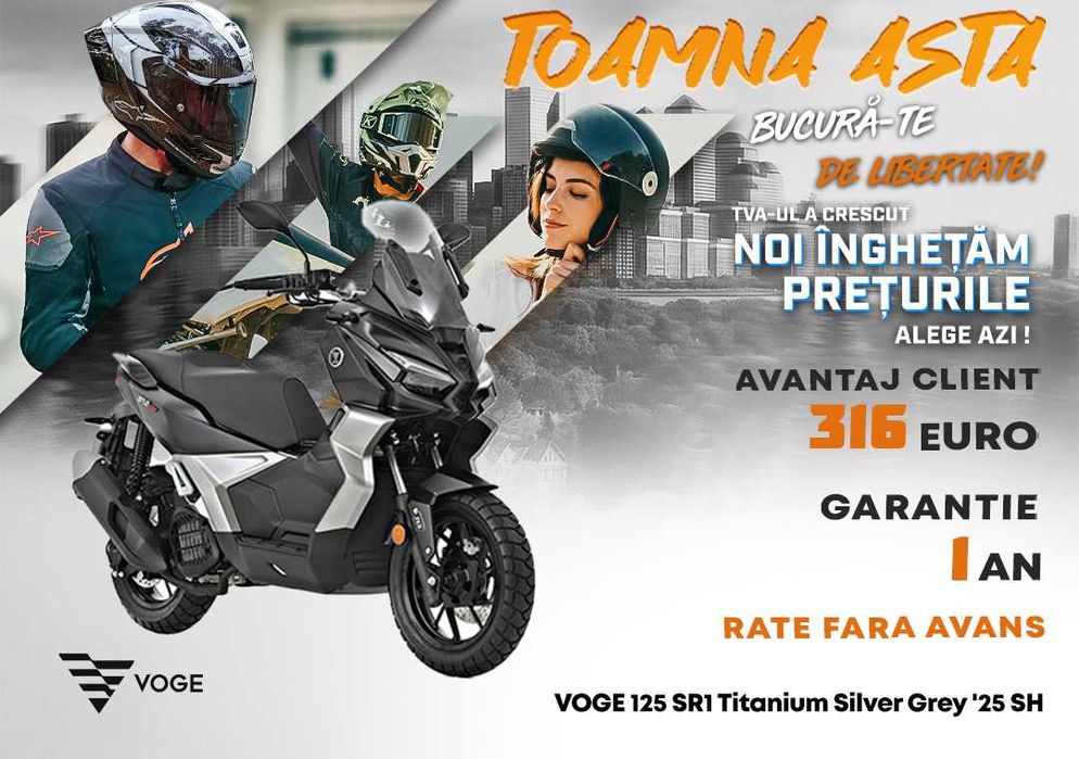 VOGE 125 SR1 Titanium Silver Grey '25 SH