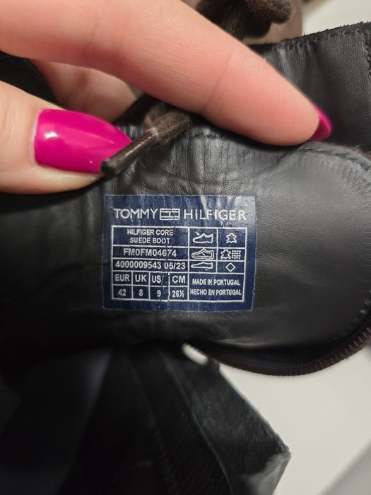 Мъжки боти Tommy Hilfiger 42 номер, естествена кожа