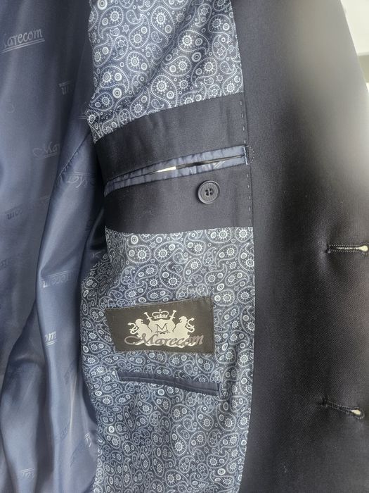 Costum pentru bărbați bleumarin, mărime 54, Marecom