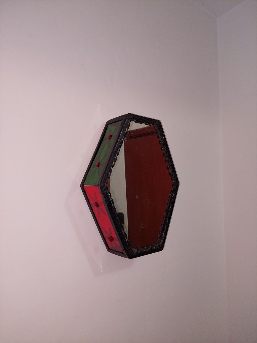 Oglindă hexagonală Art Deco. 1900's