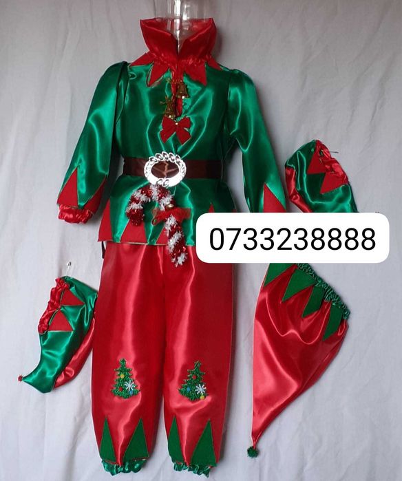 Costum Elf (Spiridus) pentru copii