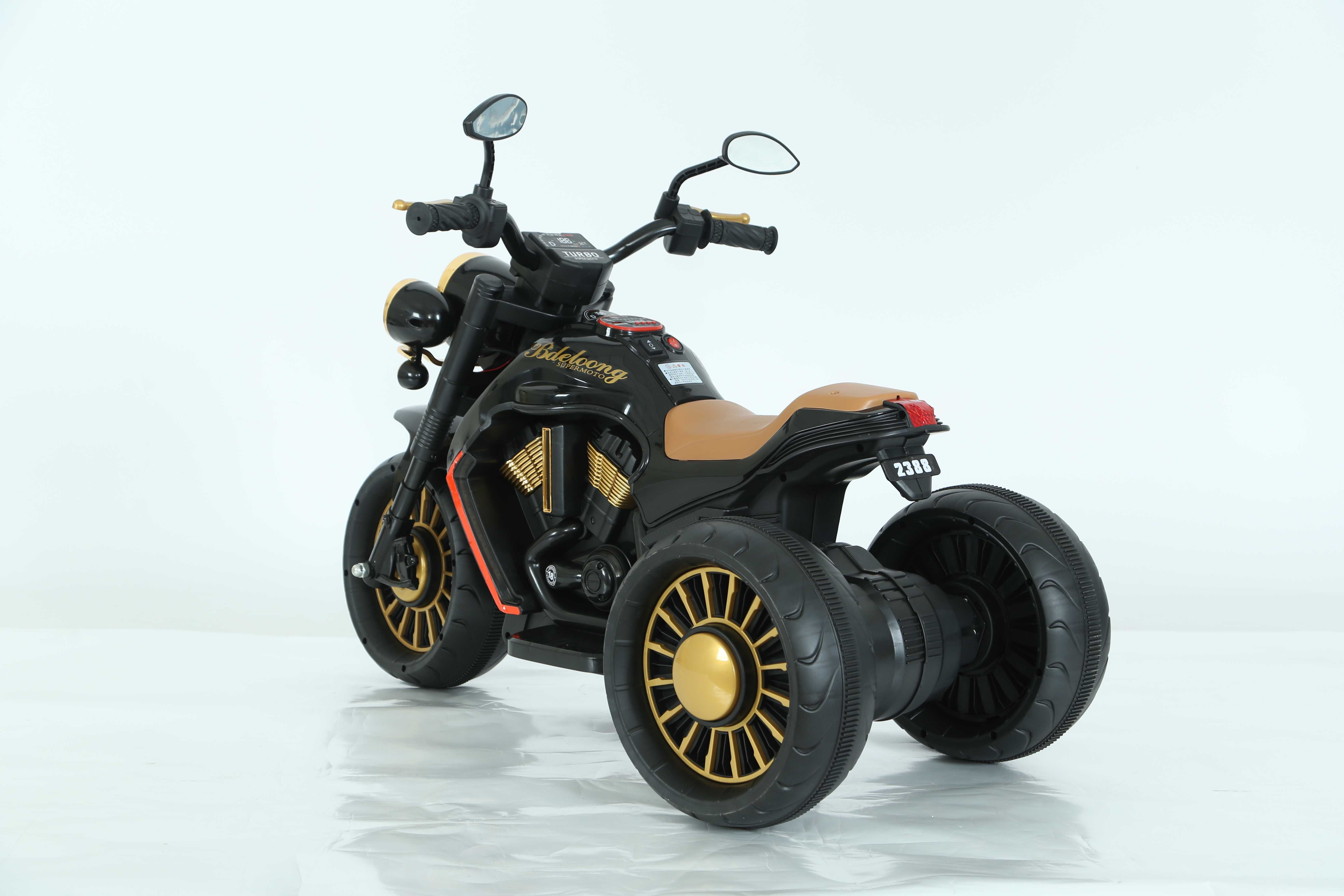 Motocicleta electrica cu 3 roti Kinderauto BJDL2388 2x 35W 6V RC Black