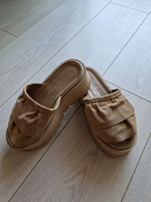 Papuci vara piele 37
