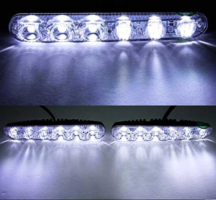 LED Диодни Дневни светлини с лупа - 6 диода.