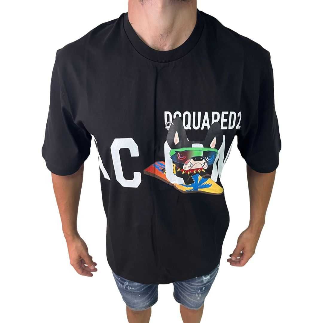 Мъжка тениска Dsquared Bulldog Icon Surfer !
