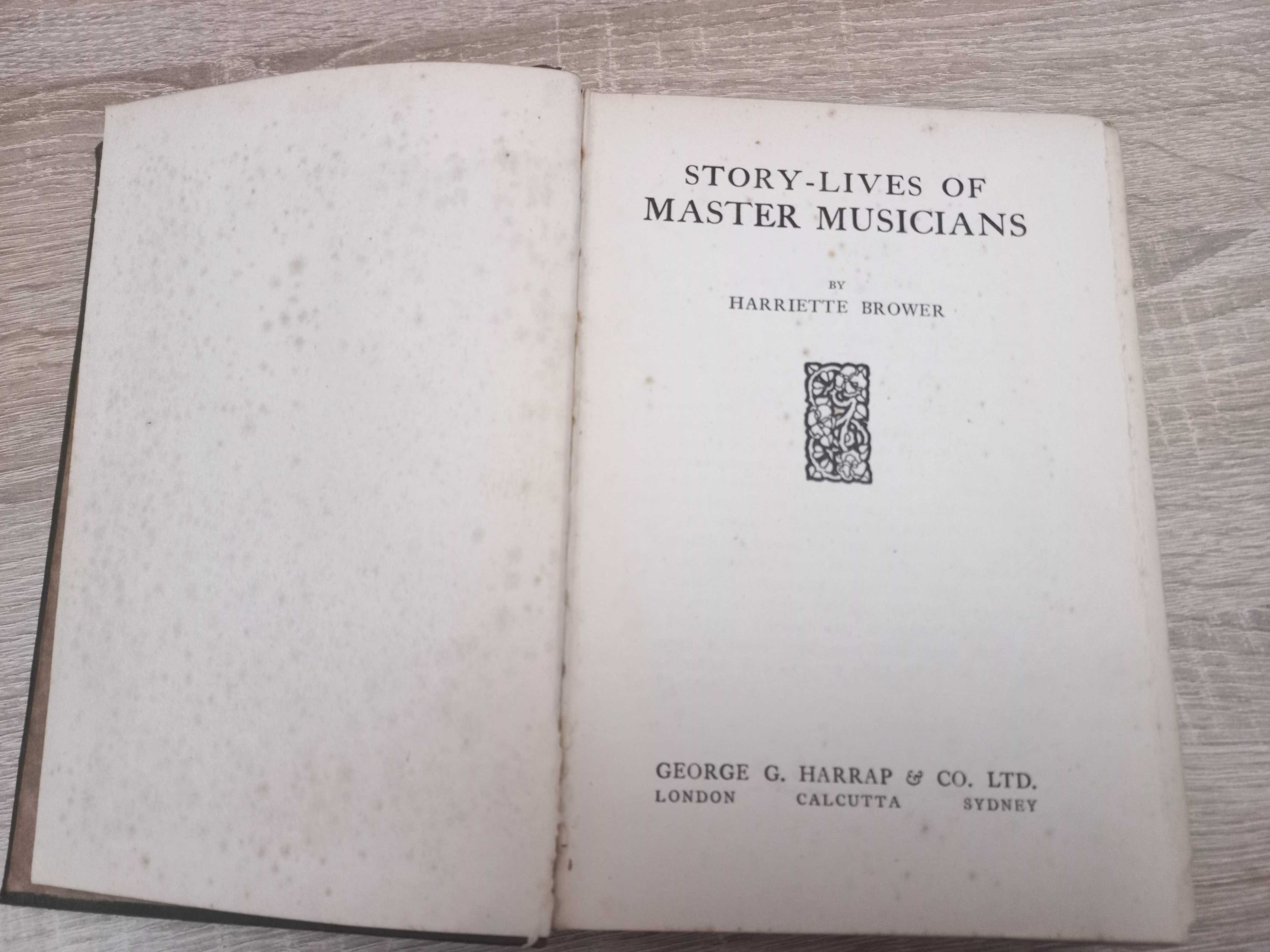 Carte engleza hardcov.-Story-lives of Master Musicians, 1925 first ed.