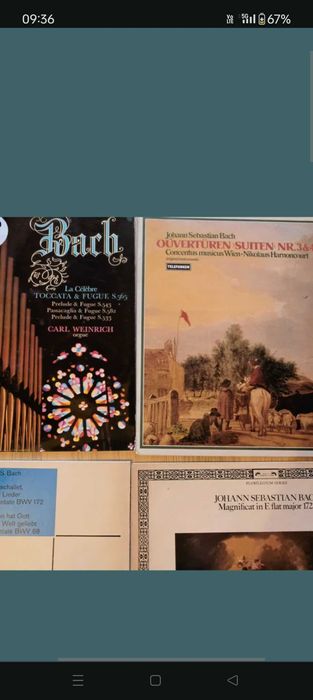 Bach concerte 2 buc (Brandenburg discuri vinil