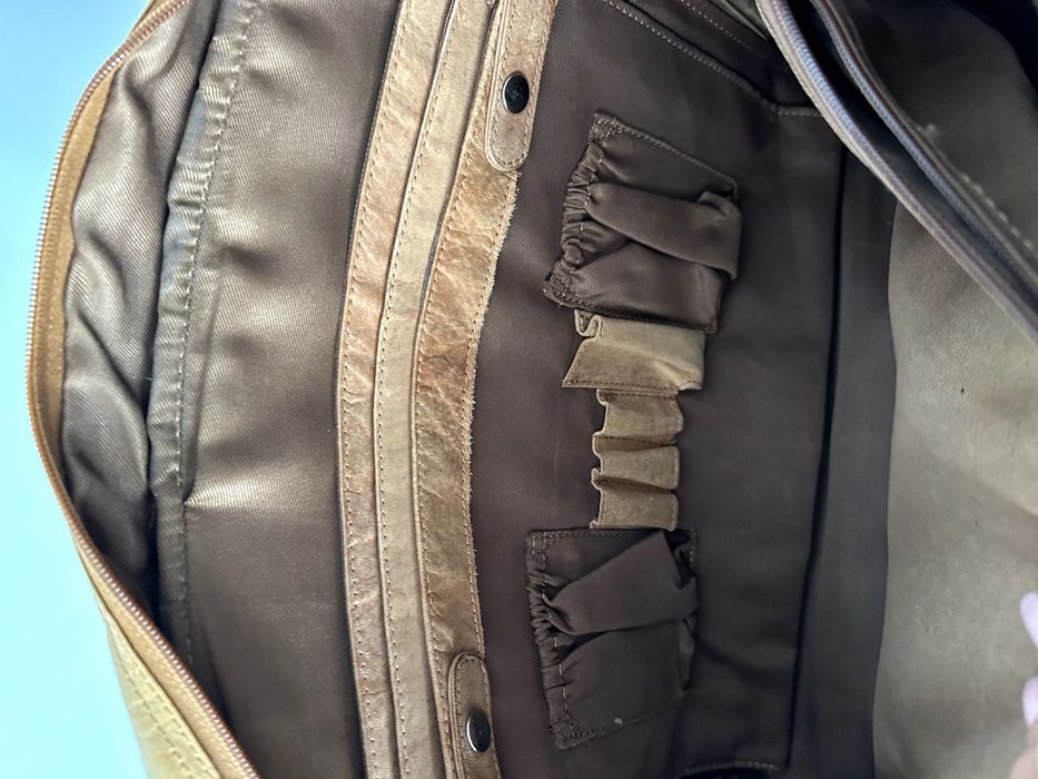 Geanta de piele pentru laptop Scaramanga handmade