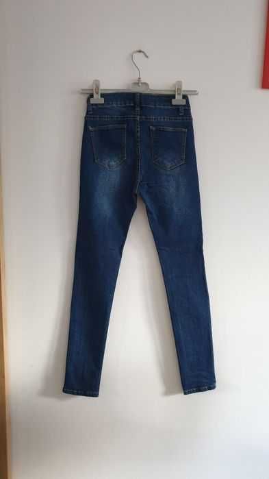 Blugi elastici cu broderie, XXS