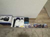 PS5, волан G29, скоростен лост, два контролера, сдем игри