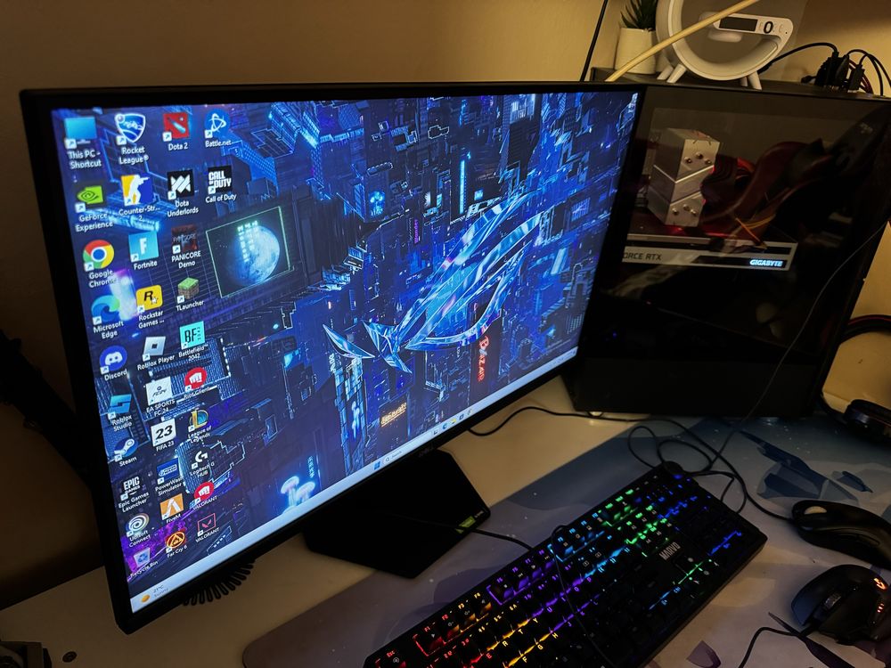 Monitor gaming dell 27” 165 hz