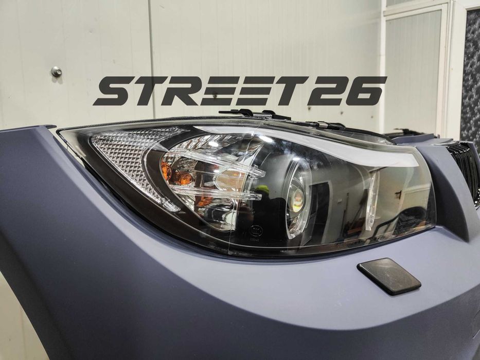 Pachet Bara Fata M BMW E90 E91 NFL (2005-2007) si Faruri Angel Eyes V3