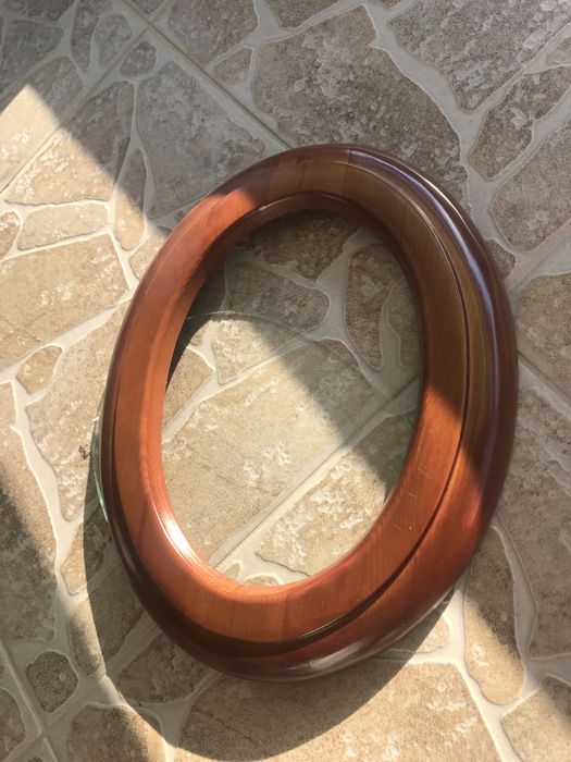 Елипсовидна рамка за картина/гоблен от масив