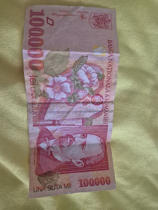 Vand o bagnota de 100.000 lei