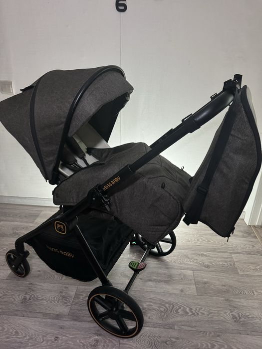 Коляска прогулочная Ining baby Z1PRO, коричневая