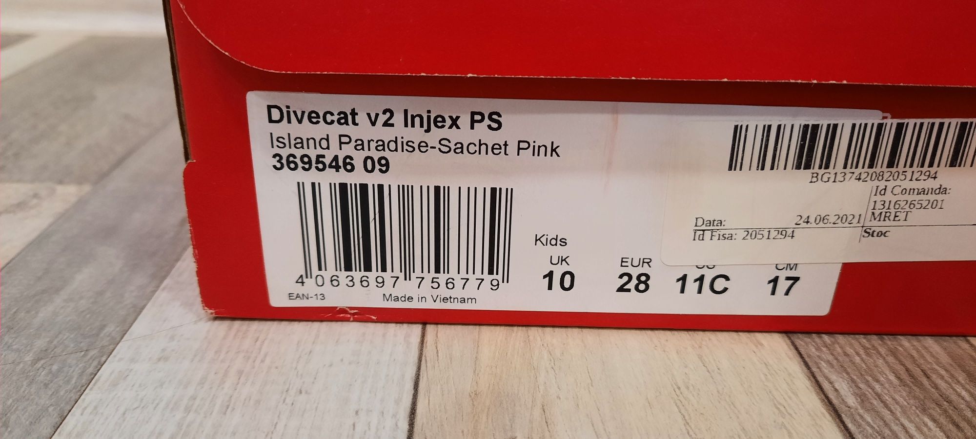 Puma - Сандали Divecat v2 Injex, Тюркоаз / Розов, 28  и 29 EU