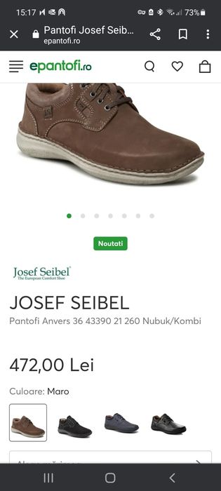 Ghete din piele Josef Seibel