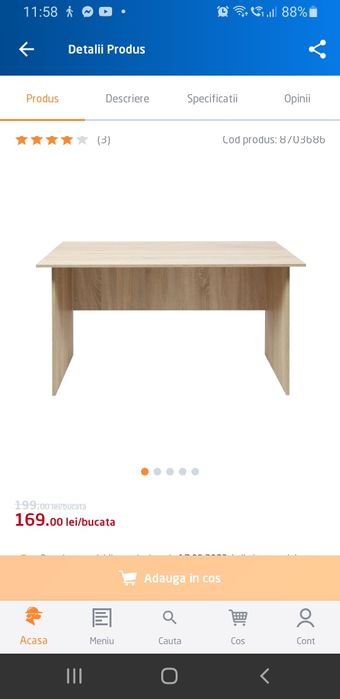 Birou+scaun ergonomic