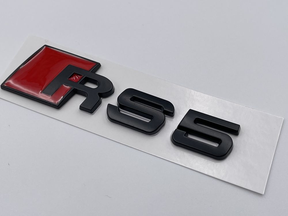 Emblema Audi RS 5 spate metal negru