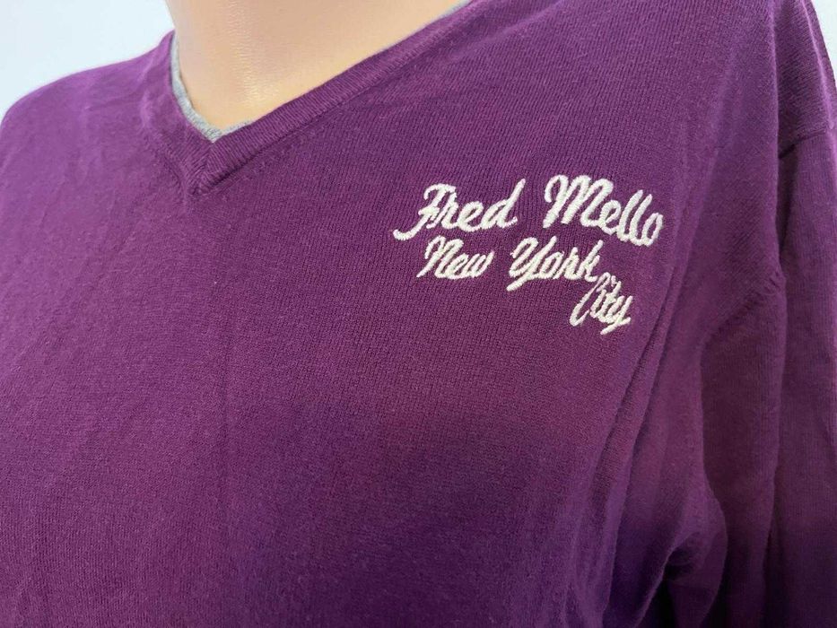 Pulover Fred Mello, mărimea M, bumbac și cașmir