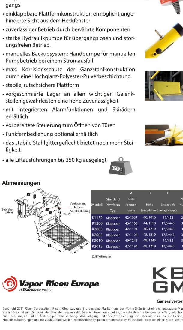 Платформа, лифт за бус