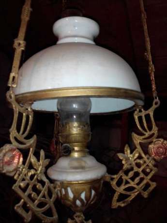 candelabru vechi -lampa pe gaz