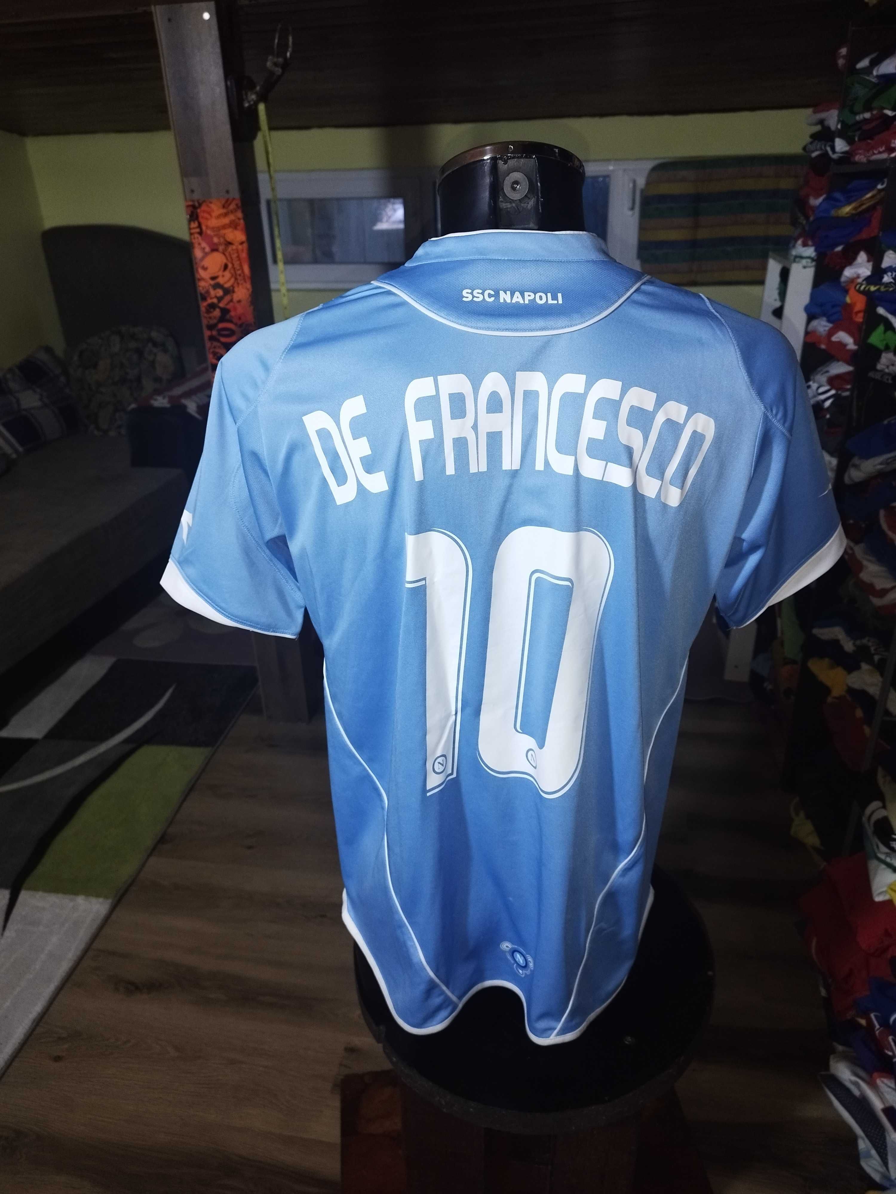 tricou ssc napoli de francesco #10 diadora marimea L/XL