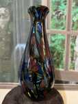 Vaze din sticlă suflat manual - unicat - decor artistic deosebit