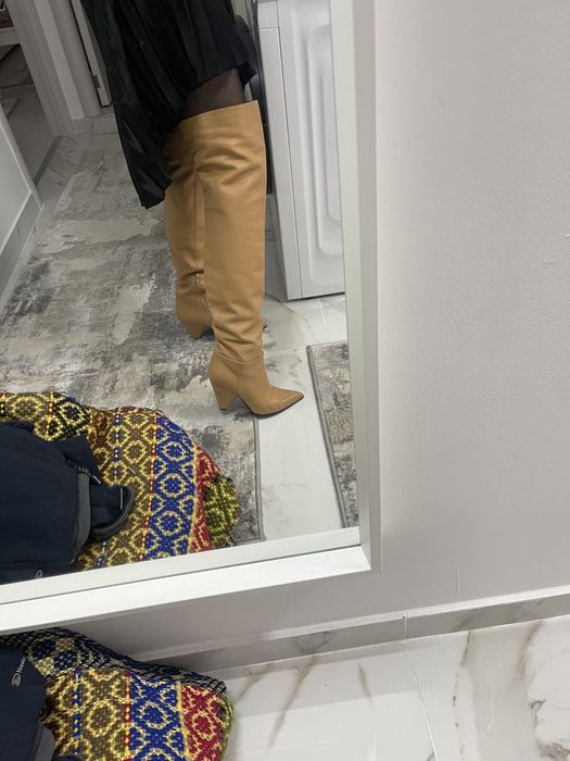 Cizme piele lungi