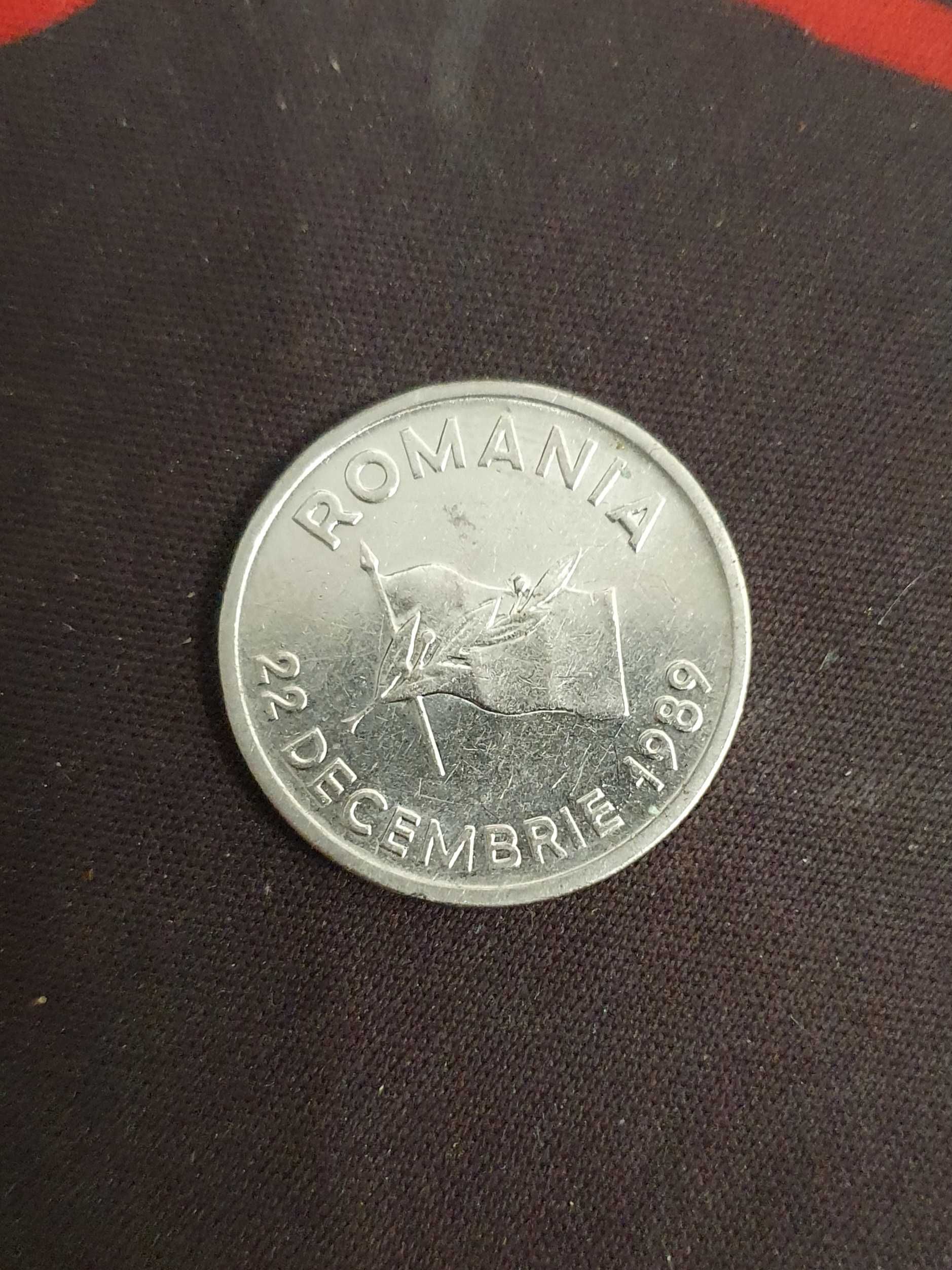 Moneda 10 lei ,,22 decembrie" din anul 1991