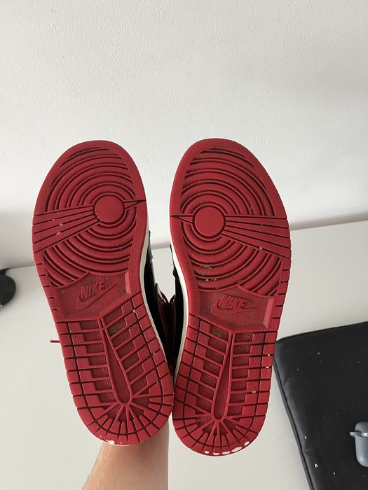 Vand Air Jordan 1 high patent bred