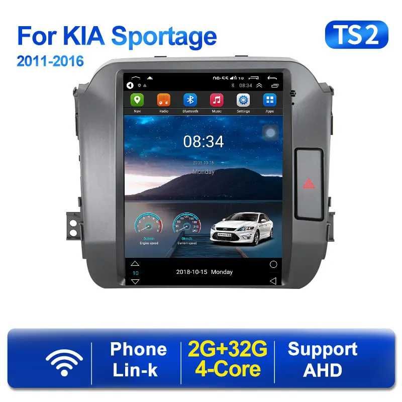 Navigatie Android TESLA Kia Sportage 2010 2016 1/6 Gb Ram Waze CarPlay