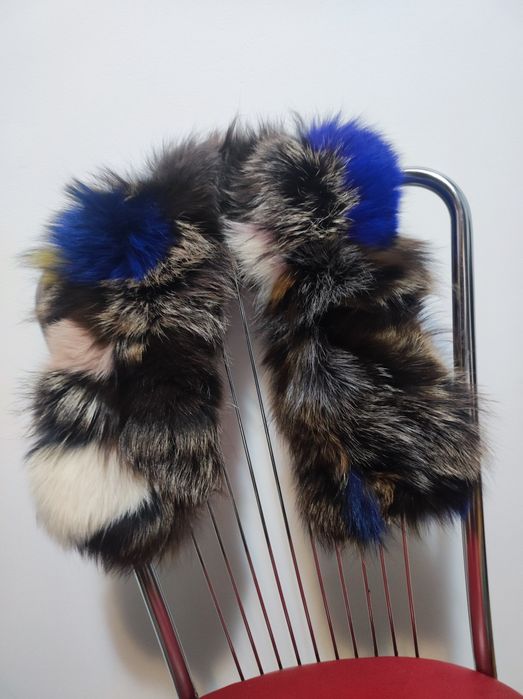 Guler din blana naturala de vulpe