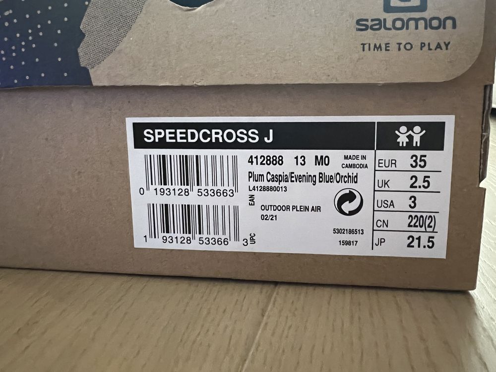 Pantofi copii nr.35 pentru drumetie montana Salomon SpeedCross J