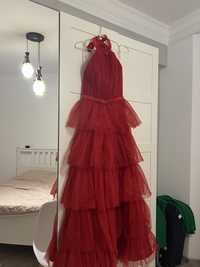 вечернее красное платье