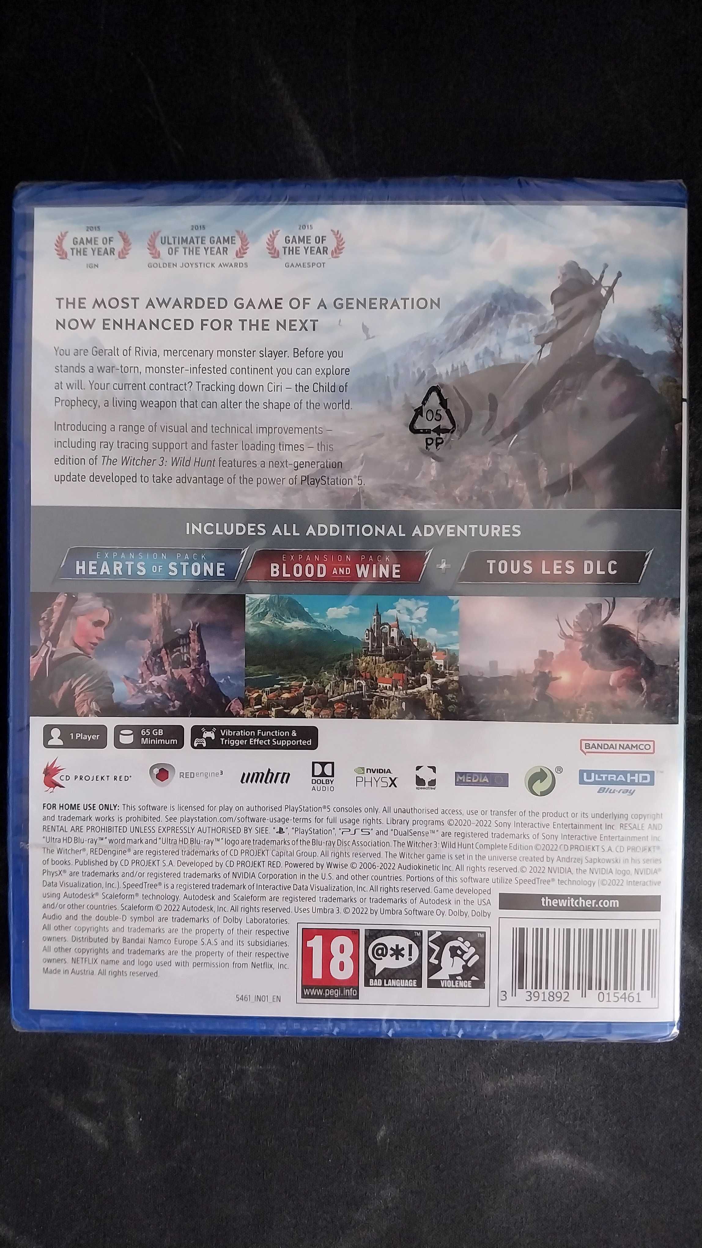 Witcher 3 Complete Edition PS5