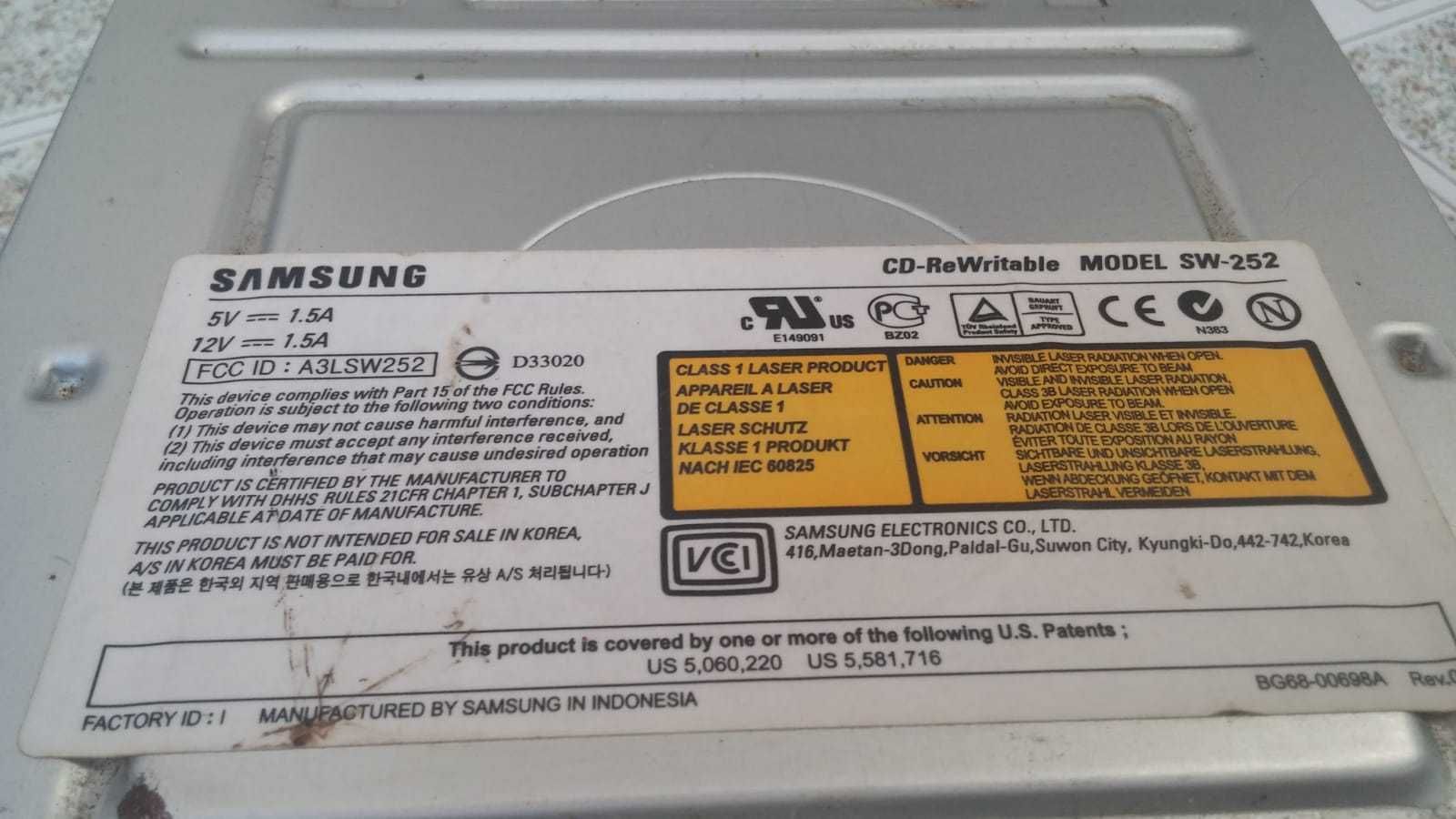 Unitate optica Samsung model SW 252